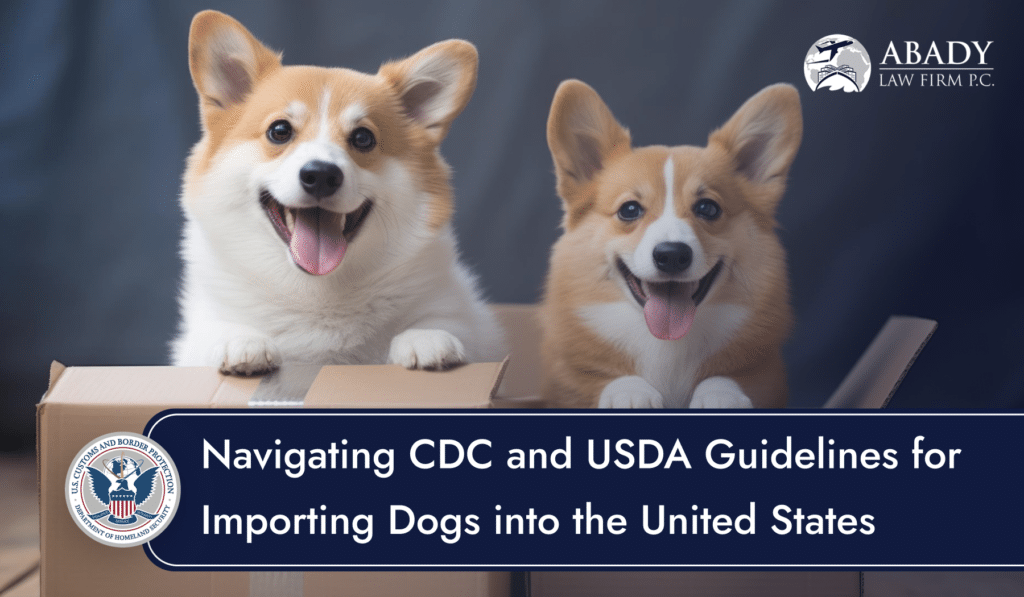 CDC and USDA Guidelines for Importing Dogs into the USA